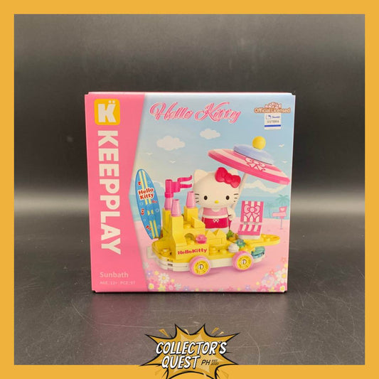 (IN STOCK) ( KEEPPLEY) KEEPPLAY Hello Kitty Sunbath Building Block Set