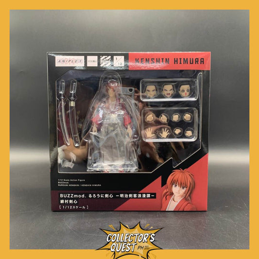 (IN STOCK) Aniplex Buzzmod 1/12 Scale Action Figure Ruruoni Kenshin Kenshin Himura Action Figure