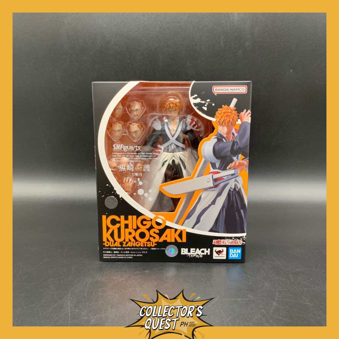 (IN STOCK) SHFiguarts Bleach ICHIGO KUROSAKI -DUALZANGETSU- Action Figure