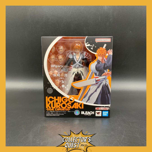 (IN STOCK) SHFiguarts Bleach ICHIGO KUROSAKI -DUALZANGETSU- Action Figure