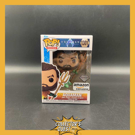 (IN STOCK) Funko Pop! Movies: Aquaman and The Lost Kingdom Aquaman Diamond Glitter Amazon Exclusive Vinyl Figure