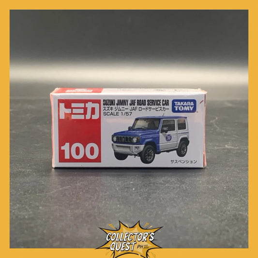(IN STOCK) Takara Tomy Tomica No. 100 Suzuki Jimny Jaf Road Service Car Diecast Vehicle
