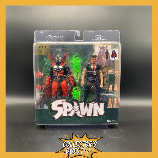 (IN STOCK) McFarlane Toys Spawn & Todd McFarlane 7" Action Figure 2-pack (30th Anniversary)