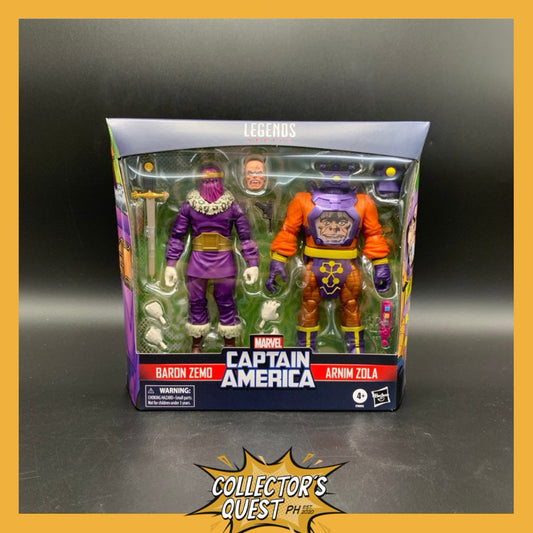 (IN STOCK) Marvel Legends Series Baron Zemo and Arnim Zola, Captain America Villains Comics Collectible 6” Fig