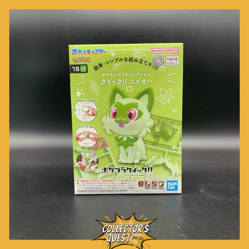 (IN STOCK) Pokemon Plamo Collection Quick! Sprigatito Set Model Kit
