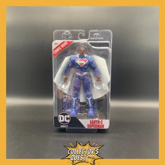 (IN STOCK) Mcfarlane DC Direct Page Puncher Ghost of Krypton Earth 2 Superman Action Figure
