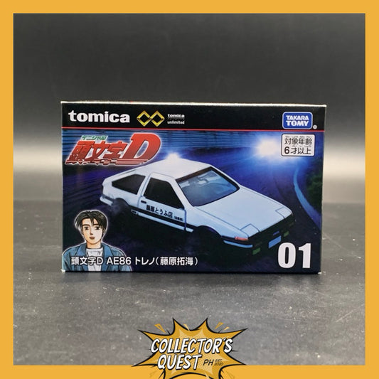 (IN STOCK) Takara Tomy Tomica Premium Unlimited 01 Initial D Diecast Vehicle