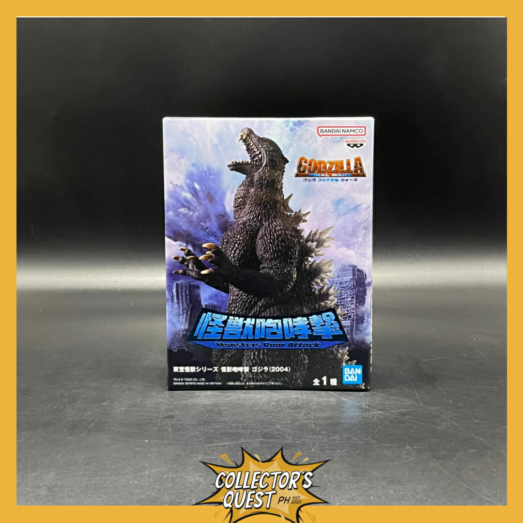 (IN STOCK)  Bandai Banpresto Toho Monster Godzilla Roar Attack 2004 Posed Figure