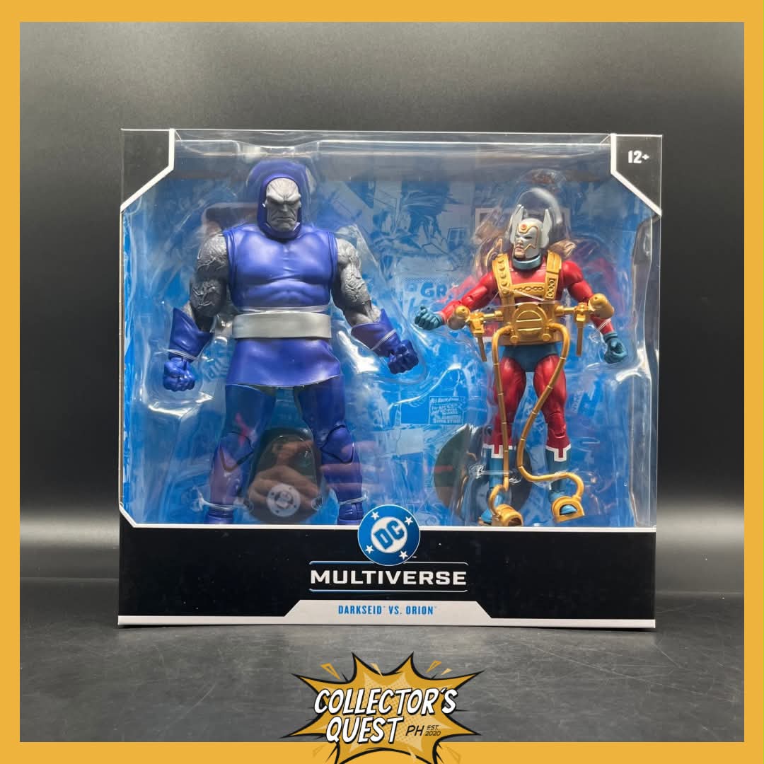 (IN STOCK) DC Multiverse Megafig Darkseid vs Orion 2-Pack Action Figures