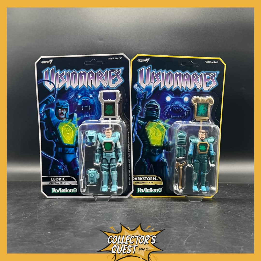 (IN STOCK) SUPER7 Reaction+ Visionaries Wave 1 Darkstorm & Leoric Figure SET of 2