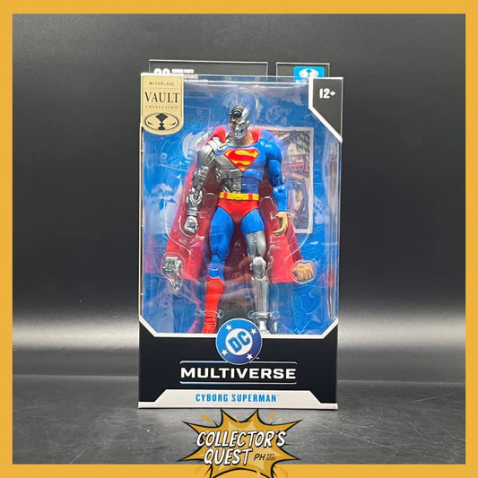 (IN STOCK) DC Multiverse Mcfarlane Vault Collection Cyborg Superman Action Figure