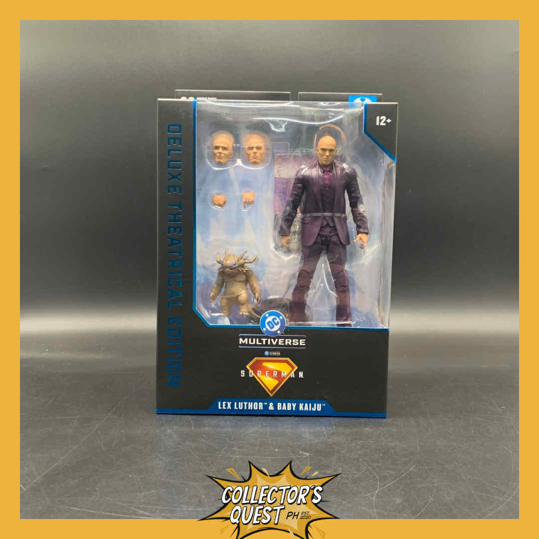 (IN STOCK) DC Mcfarlane Theatrical Deluxe Edition Lex Luthor with Baby Kaiju Action Figure