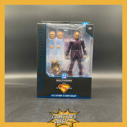 (IN STOCK) DC Mcfarlane Theatrical Deluxe Edition Lex Luthor with Baby Kaiju Action Figure