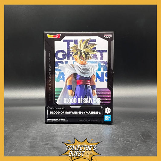 (IN STOCK) Banpresto Dragon Ball Z Blood of Saiyans- Super Saiyan Son Gohan - II Figure