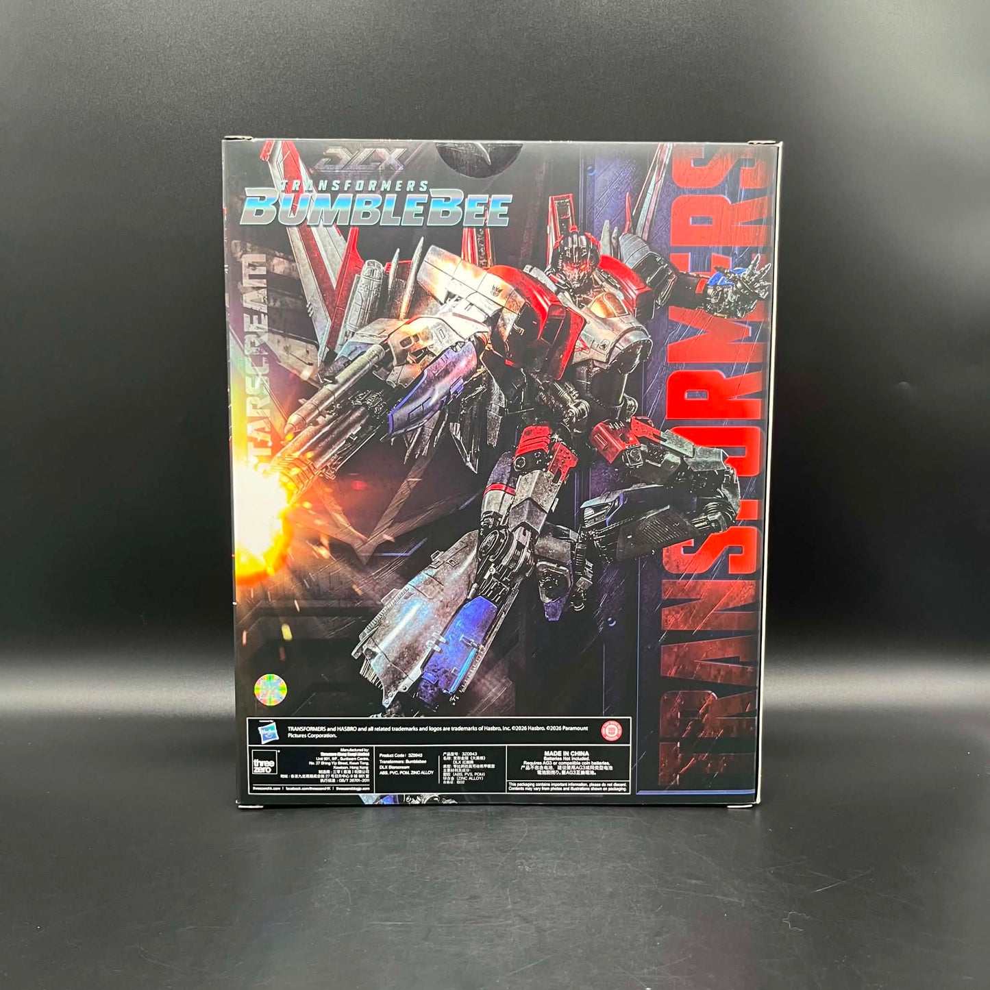(IN STOCK) Threezero DLX Transformers: Bumblebee Movie Version Starscream Action Figure