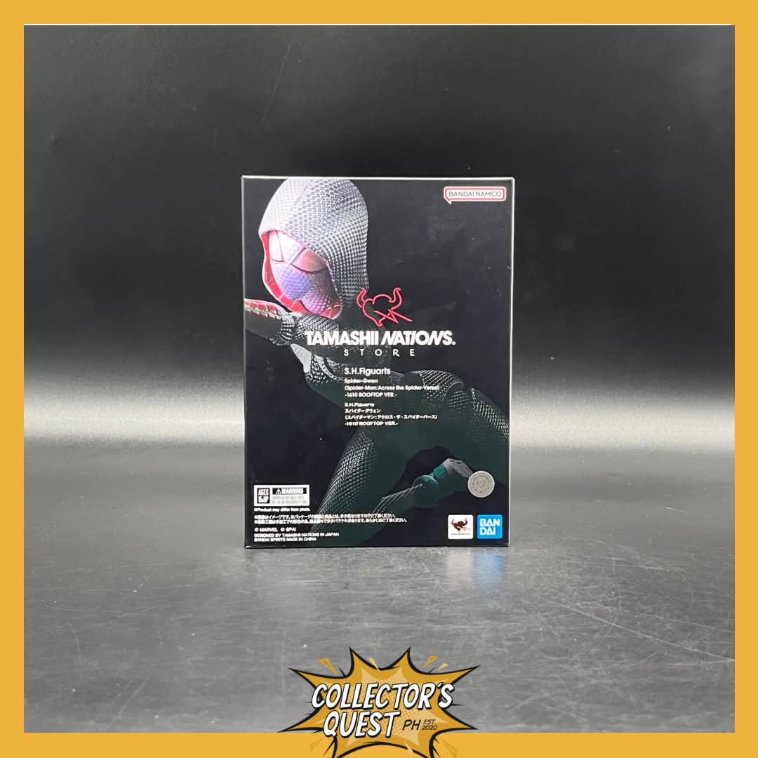 (IN STOCK) Bandai Tamashii Nations Store Exclusive Spider-Gwen 1610 Rooftop Version (SpiderMan: Across the Spider-Verse) Action Figure