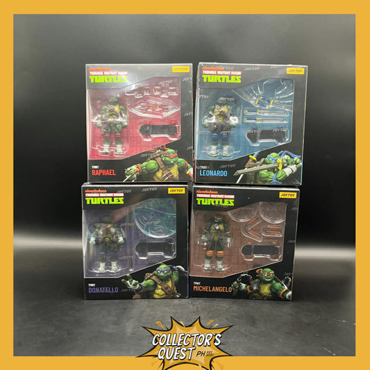 (IN STOCK) JOYTOY JT6144 - JT6304 - JT6892 - JT7097 SET OF 4 - TMNT Michelangelo Leonardo Donatello Raphael